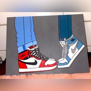 Hand painted sneaker canvas
